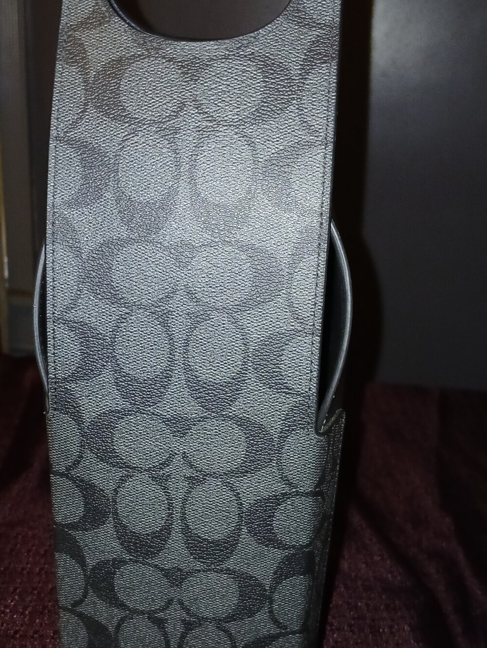 Coach wine carrier
